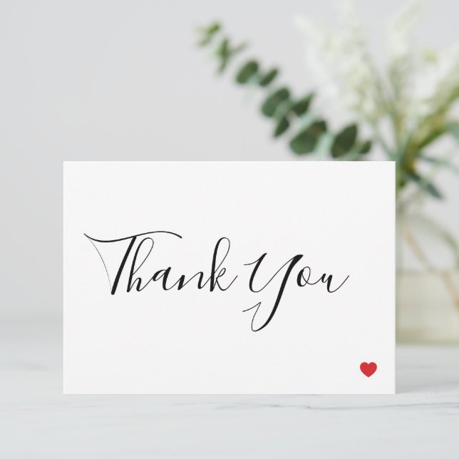 Carte de remerciements (Debout devant)