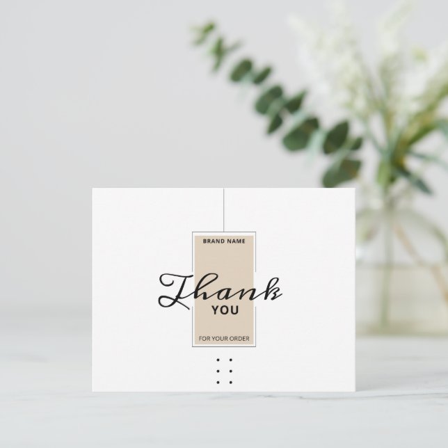 Carte de remerciements (Debout devant)