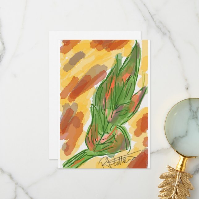 Carte de remerciements (Devant/Arrière en situation)