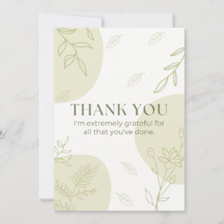 Carte de remerciements