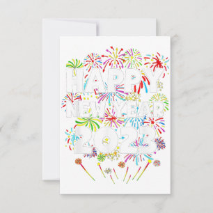 Carte De Remerciements 2023 Joyeuse fête de la Saint-Sylvestre Hommes Fem