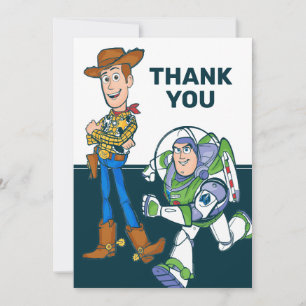 Carte De Remerciements 2 Infinity and Beyond Toy Story - Baby shower