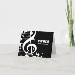 Carte De Remerciements 311-MUSICAL MAESTRO - GRUNGE blanc