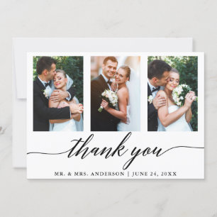 Carte De Remerciements 3 Mariage de calligraphie