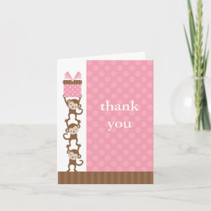 Carte De Remerciements 3 Note de Monkeys