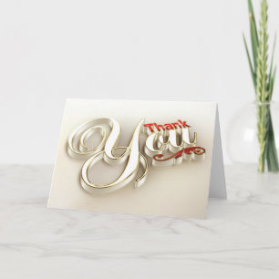 Carte De Remerciements 3D Thank You Card