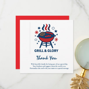 Carte De Remerciements 4 juillet - Appréciation patriotique