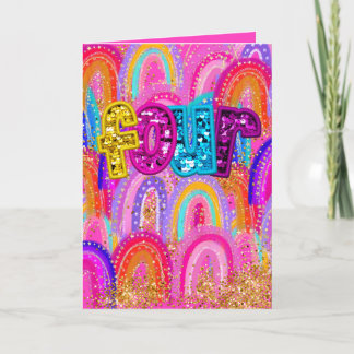 Carte De Remerciements 4e anniversaire