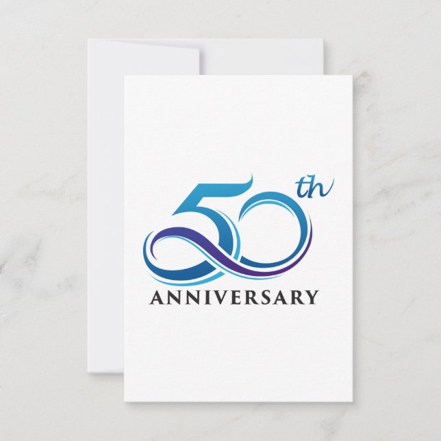 Carte De Remerciements 50e anniversaire (Devant)
