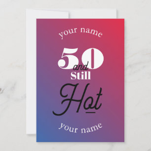 Carte De Remerciements 5O et toujours chaud