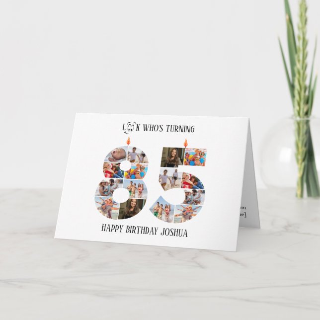 Carte De Remerciements 85th Birthday Photo Card (Devant)
