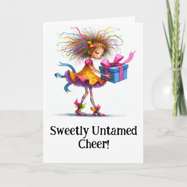 Carte De Remerciements * 8 Cadeau de Noël Whimsical coloré AP97 (Devant)