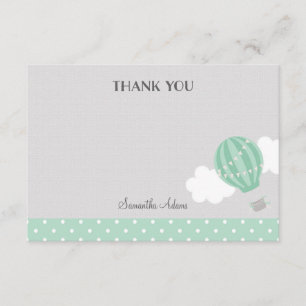 Carte de remerciements à air chaud de Mint