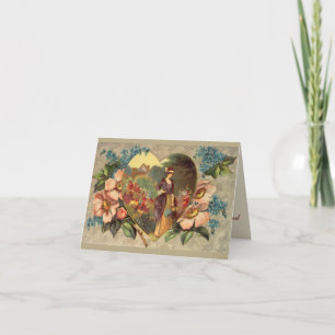 Carte De Remerciements A Garden of Flowers