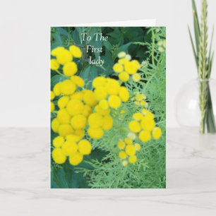 Carte De Remerciements À la Première Dame