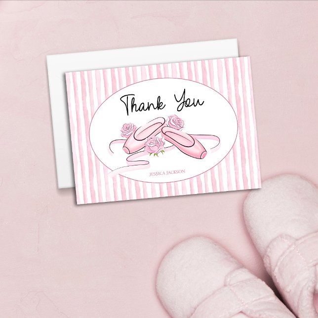 Carte De Remerciements A Little Ballerina is on the Way  (Créateur téléchargé)