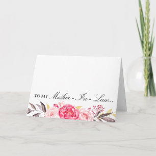Carte De Remerciements À ma belle-mère, Merci, Mariage