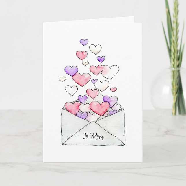 Carte De Remerciements A maman de l'autre côté des Miles ! (Devant)