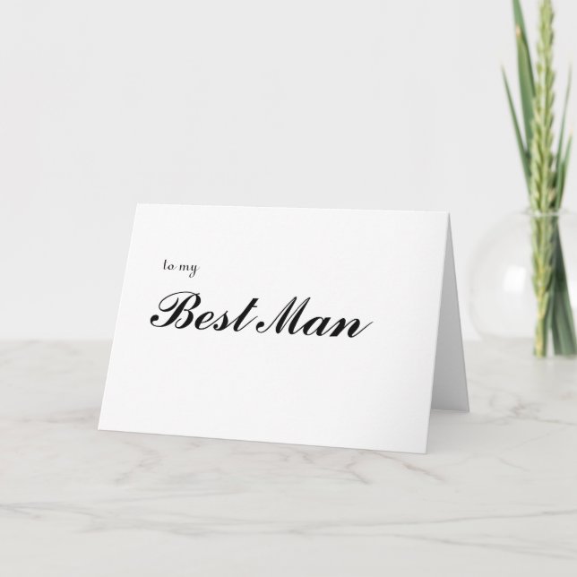 Carte De Remerciements à mon témoin de mariage (Devant)