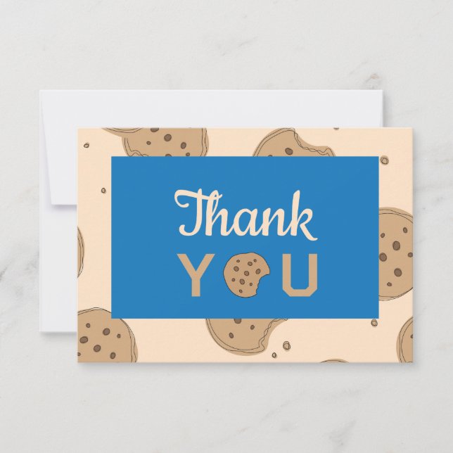 Carte de remerciements à thème biscuit (Devant)