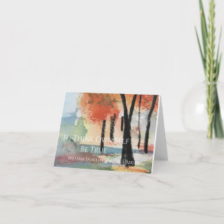 Carte De Remerciements À toi-même être vrai