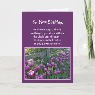 Carte De Remerciements A Ton Anniversaire...
