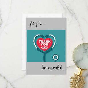 carte de remerciements à tous les travailleurs de 