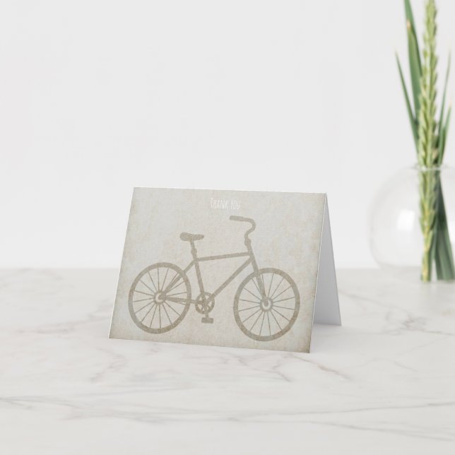 Carte de remerciements à vélo (Devant)