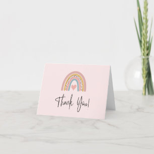 Carte De Remerciements Abstract Rainbow Thank You