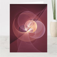 Abstrait Élégant Moderne Art Fractal Vin Rouge
