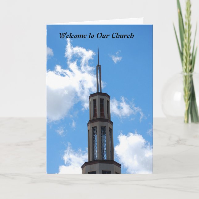 Carte De Remerciements Accueil à notre église (Devant)