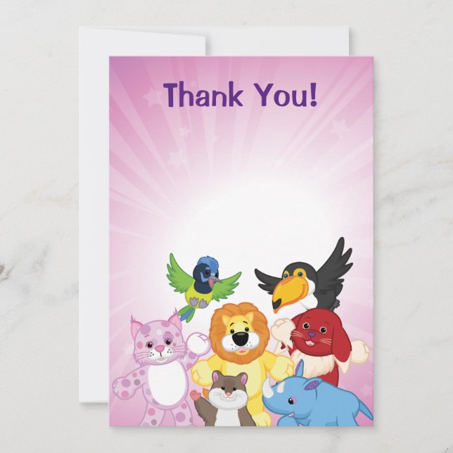 Carte De Remerciements Accueil à Webkinz ! (Devant)