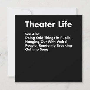 Carte De Remerciements Acter Life , Funny Drama Actor Cadeaux D'Actrice