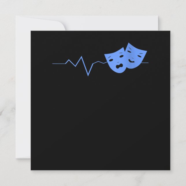 Carte De Remerciements Actrice de cinéma Heartbeat pour femmes jouant en  (Devant)