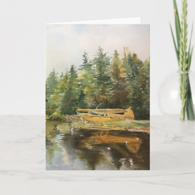 Carte De Remerciements Adirondacks Lake Forest Green (Devant)