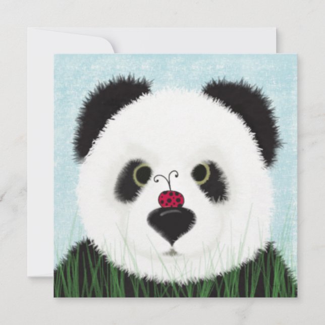 Carte De Remerciements Adorable Ours De Panda (Devant)