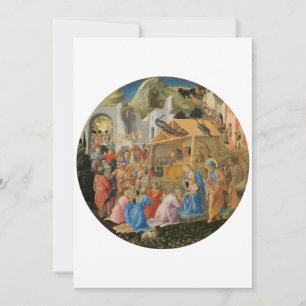 Carte De Remerciements Adoration des Mages par Fra Angelico et Filippo