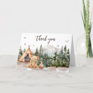 Carte De Remerciements Adventure Await Mountain