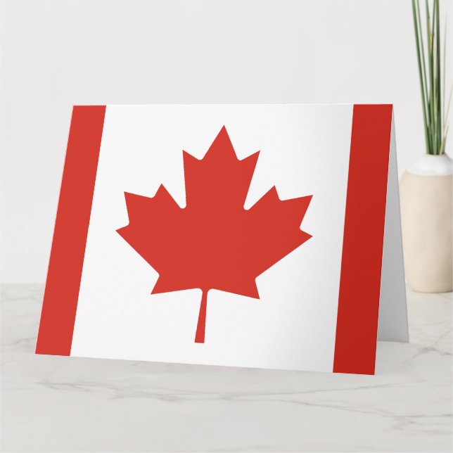Carte De Remerciements Afficher vos couleurs - Canada (Devant)