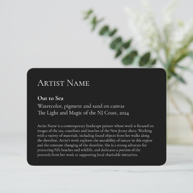 Carte De Remerciements Affiches personnalisables (Debout devant)