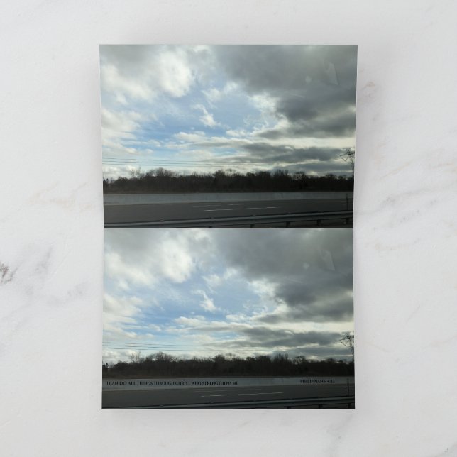 CARTE DE REMERCIEMENTS AFFIRMATION  (Intérieur)