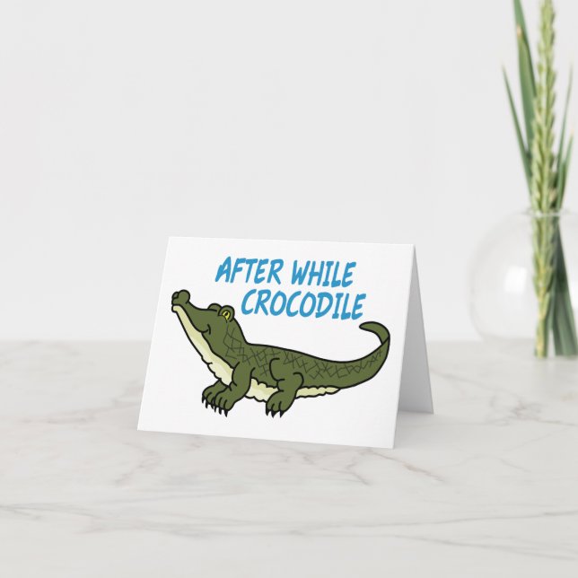 Carte De Remerciements After While Crocodile (Devant)
