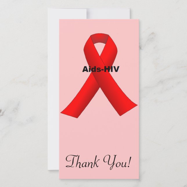 CARTE DE REMERCIEMENTS AIDE-HIV (Devant)