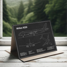 Airbus A320 - Plans de dessin de plan d'avion PD
