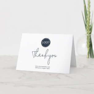 Carte De Remerciements Ajouter Logo et site Web de l'entreprise