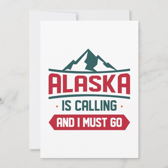 Carte De Remerciements Alaska (Devant)