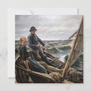 Carte De Remerciements Albert Edelfeel - En mer