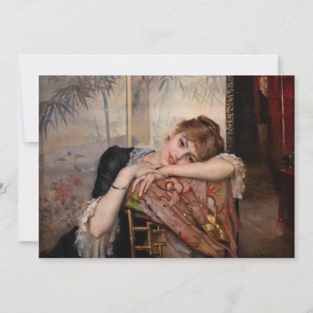 Carte De Remerciements Albert Edelfeel - La Parisienne / Virginie (Devant)