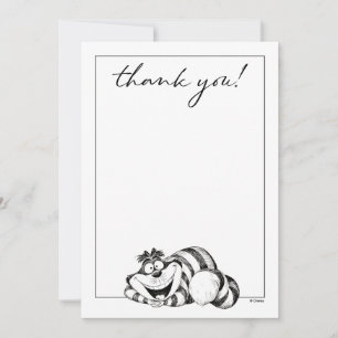 Carte De Remerciements Alice au pays des merveilles - Baby shower Cheshir