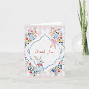 Carte De Remerciements Alice aux merveilles d'anniversaire colorée enchan